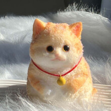 Juguetes blandos de gato regordete: juguetes antiestrés hechos a mano, suaves y adorables, regalos sensoriales para Navidad/cumpleaños.
