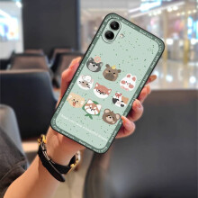 Custodia per telefono compatibile con Samsung Galaxy A05/SM-A055F/F05/M05 – Cover protettiva integrale in TPU con motivo animali dei cartoni