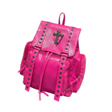Women's Stylish Backpack Casual Daypack Large PU Leather School Bag With Adjustable Strap For Various Occasion