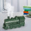 Retro Train-Shaped Humidifier 300ml with Remote, Flame Effect, Night Light & Aroma Diffuser for Bedroom – Green 1