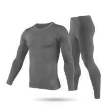 Men's Thermal Underwear Set Fleece-Lined Top and Bottom