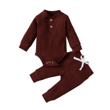 Baby Pige Tøj Baby Pige Drenge Efterårstøj 3 6 12 18 24 Måneder Outfits Langærmet Strikkede Bomulds Romper Bukser Vintersæt Kort Sæt 9-12