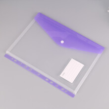 1 Pack Binder Pocket Folders, Binder Folders with Pockets for Office Supplies, Letter Size, 11 Holes,Black