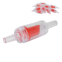 10PCS Red Plastic One Way Air Pump Check Valve for Fish Tank, 3mm