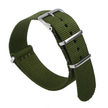 Armygrøn nylon urrem kraftig justerbar armbånd til mænd og kvinder