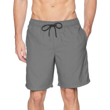 badebukser herre sportsnet strandshorts tørre hurtigt med inderside fritidsbukser herreshorts herre badetøj herre badebukser mørkegrå + L