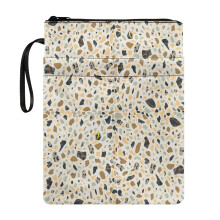 Terrazzo Pattern Book Cover Polyester Carrying Case with