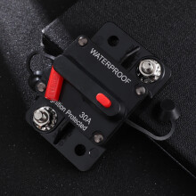 12V 30A Manual Reset Circuit Breaker Assorted Colors