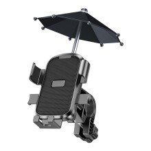 Motorcycle Phone Holder Handlebar Mount Black