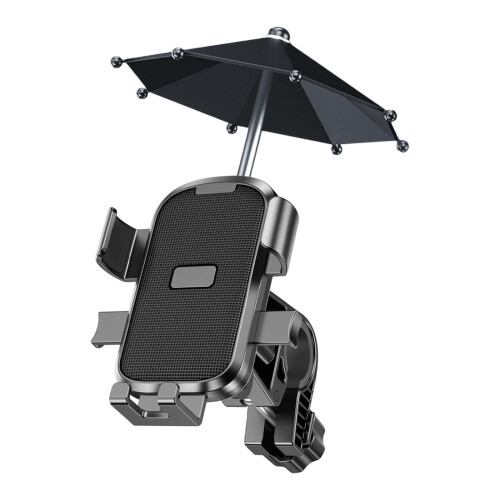 Motorcycle Phone Holder Handlebar Mount Black