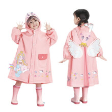 Tegneserieregnfrakke til børn, let udendørsleg, regntøj med print, nem at bære, trenchcoat til småbørn, afslappet pasform / 3-4 år