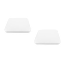2pcs LED Ceiling Light Cover for Dining Room Elegant Ceiling Lampshade Modern Ceiling Light Cover Elegant Ceiling Fixture Square Lampshade