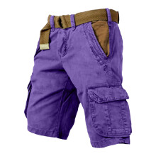 Herre Cargo Shorts Lige Ben Afslappet Arbejdsbukser Daglig Brug Komfortable Letvægts Usage Bukser Forår Sommer Efterår Alsidige Bukser