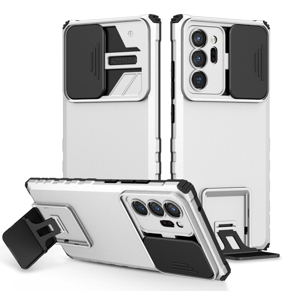 Luxury Slide Lens Case For Samsung Galaxy Note 20 Ultra 6.9", Shockproof, Drop Protection, Kickstand, Ultra Slim & Lightweight Â White 9479868652736