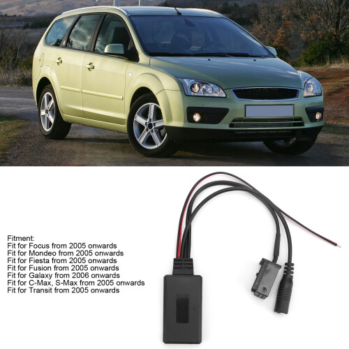 Wireless AUX Bluetooth Adapter for Ford 5000/6000 Microphone & Handsfree 8PIN 2