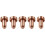5pcs Plasma Cutting Diffuser 9-8210 Nozzles Torch Copper For SL60- 1