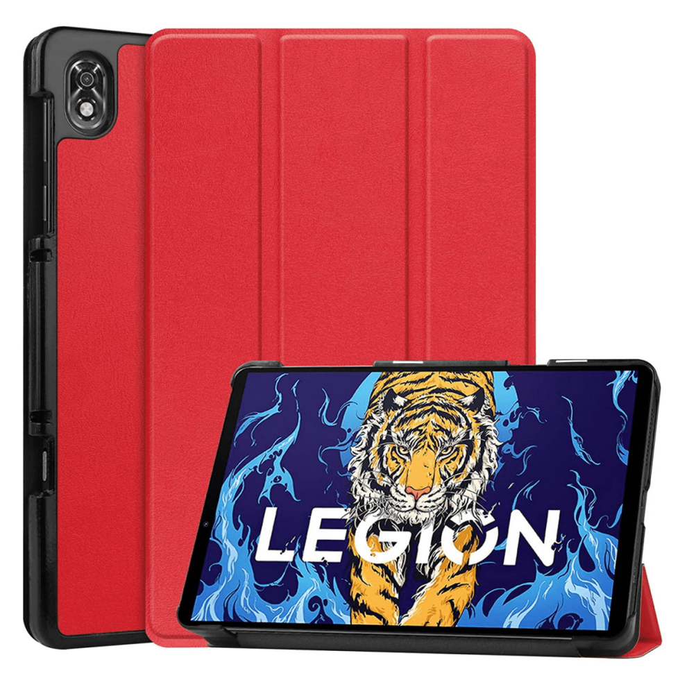 Slim Tri-Fold Case For Lenovo Legion Y700 8.8" Tablet Â Auto Sleep/Wake, Multi-View Stand, Red 9028731665290
