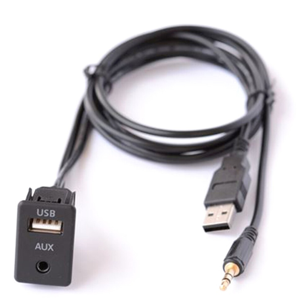 Car Aux Usb Male Dash Flush Mount Mounting Adapter Suitable For Toyota 9028731665603