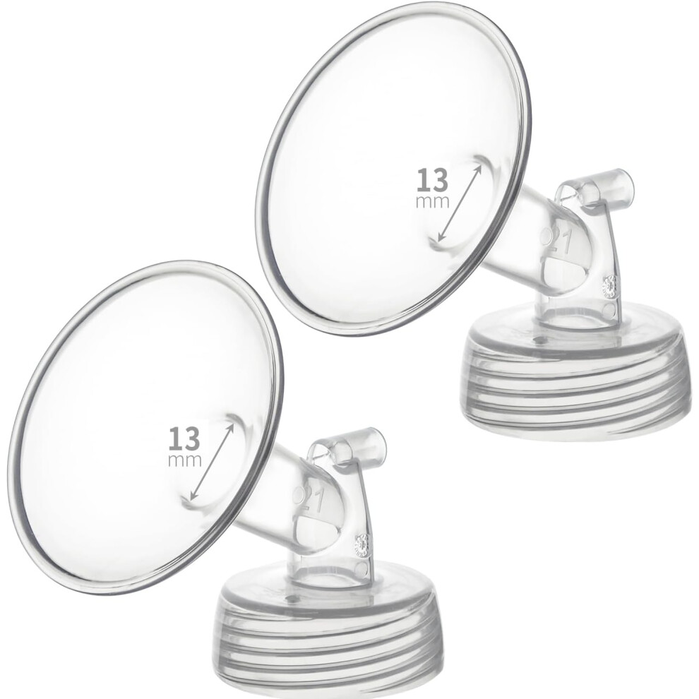 13mm Flange Compatible with Spectra/Motif Luna/Ameda MYA/Cimilre Breastpumps & Spectra S1/S2/9 Plus