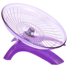 Purple Silent Hamster Wheel for Small Pets 6.3 Inches
