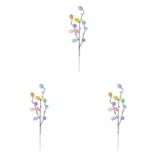 Spring Easter Egg Floral Picks 11 inch 3 pcs
