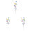 Spring Easter Egg Floral Picks 11 inch 3 pcs 1