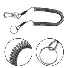 Heavy Duty Retractable Coiled Lanyard with Keychain 3 pcs