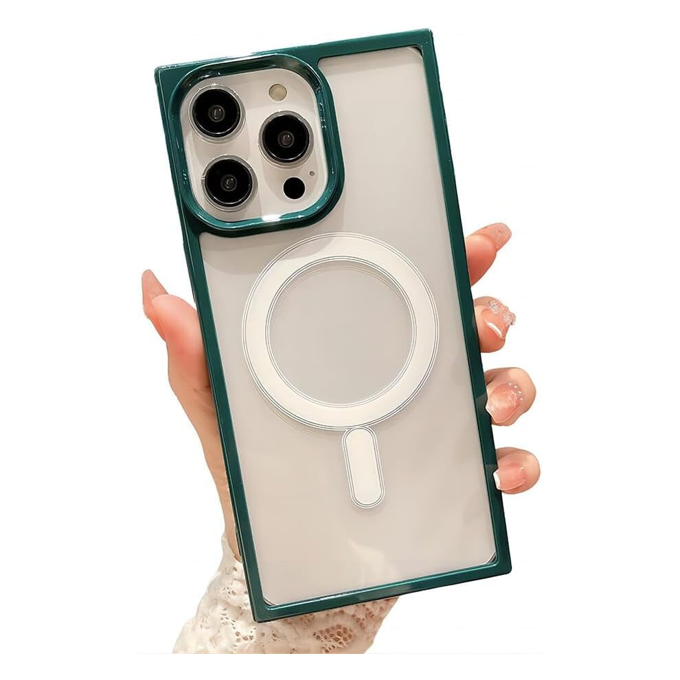 Cute Silicone Magsafe-Compatible Case For Iphone 15 Plus Â Clear, Shockproof, Lens-Protective (Green) Green 9365509574034