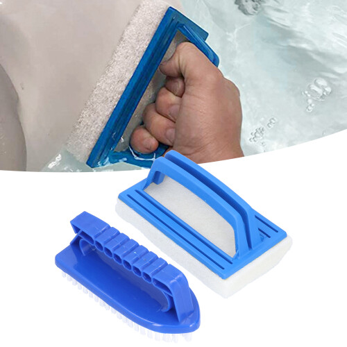 Swimming Pool Handheld Brush Plastic Sponge Pool Cleaner for Easy Use & Storage 1