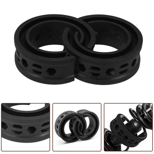 2Pcs Rubber Car Coil Spring Buffer Shock Absorber Replacement Part Kit 1
