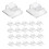 200 Pc Outdoor Light Clips for String Lights Self Adhesive  Cable Hooks Wire Clips Hooks Cord Organizer Holder Clear 2