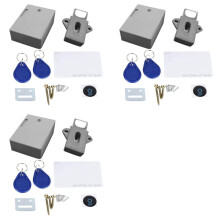 3X Cerradura Electrónica RFID para Gabinete, Bricolaje Oculto para Armario de Madera, Cajón, Zapatero, Cerradura Electrónica Oscura