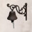 Rustic Iron Bird Door Bell Wall Mounted Antique Decor 4