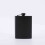 Matte Black Stainless Steel Hip Flask 7 oz 7