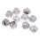 10pcs 12 Sided Dice D12 Polyhedral Dice for Table Games, White Gray, 12mm 1
