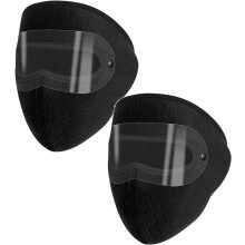Fleece termomask med avtagbara skyddsglasögon, vinterventilerande varma masker, vindtät, imfri, för skidåkning, löpning - unisex