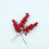 Red Berry Stems Fake Holly 10 Pcs 7