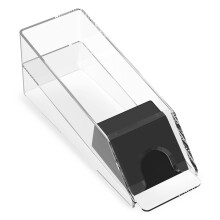 Premium akryl blackjack-kortsko med kraftigt design, der holder flere sæt kort til hjemmeturneringer
