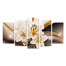 Modern Abstract Orchid Canvas Wall Art for Home Decor – Compatible with Modern Interiors