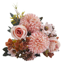Under $5 Rose & Hydrangea Faux Bouquet for Wedding Table, Home Decor – Compatible with Standard Vases