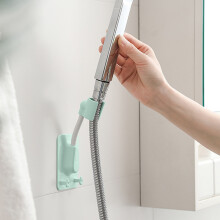 Držák sprchové hlavice AuroraX pro ruční použití, montáž na zeď, zelený, nastavitelný úhlový držák sprchové hlavice s přísavkou,