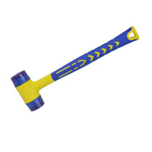 Lightweight Rubber Hammer Double Faced Soft Face Ergonomic Non Slip Handle Shockproof Removable Heads For DIY Work Vinyl Flooring Installation