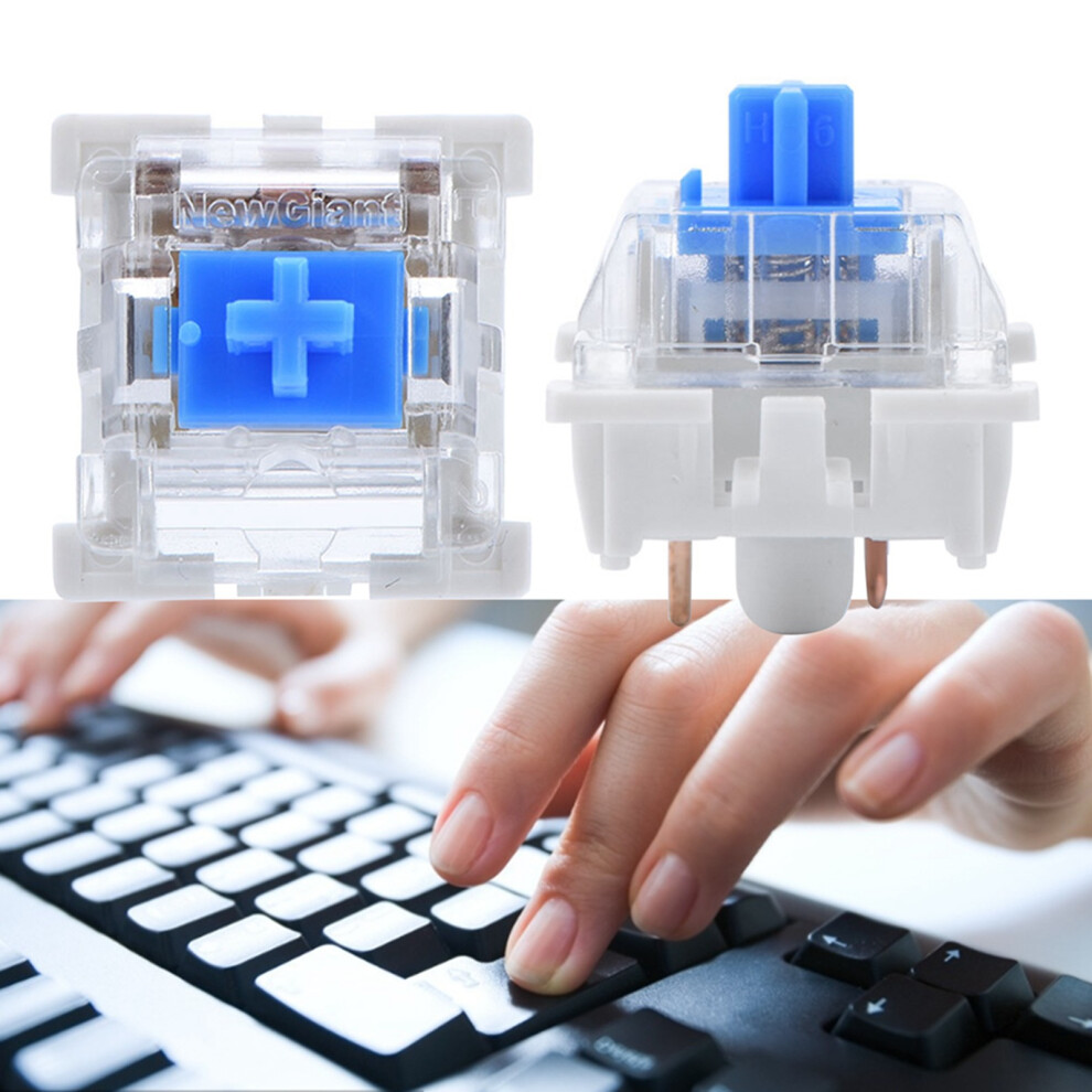 Dustproof Key Switches For Mechanical Keyboard, Tactile Clicky Switch With Audible Feedback And High Compatibility, Long-Service Life For Gaming And 9049227879236