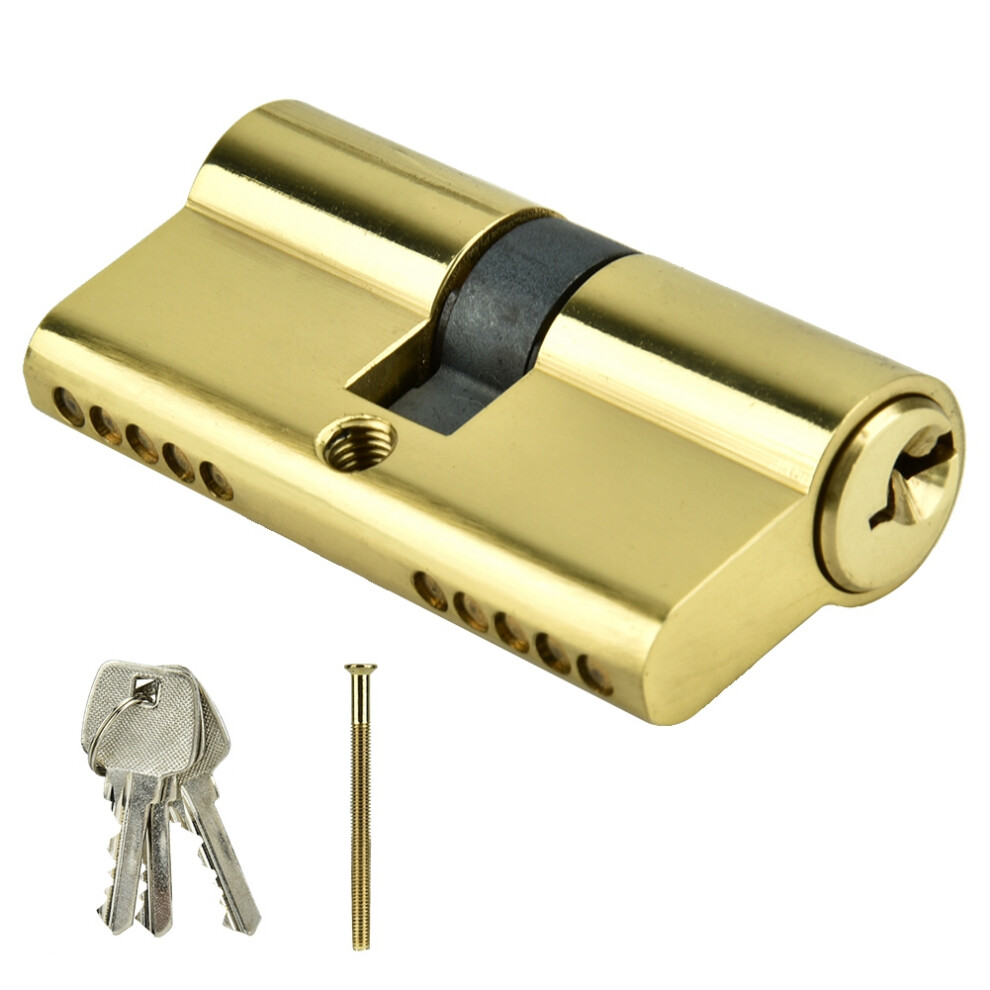 Solid Brass Anti-Theft Lock Cylinder With Multi-Way Lock Principle Dual Open Mechanism Rust Resistant Powder Metallurgy Parts Long Service Life 9049227879489