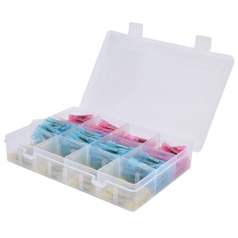 200Pcs Waterproof Heat Shrink Butt Connectors Kit 0.5-6Mmâ² 3741391663838