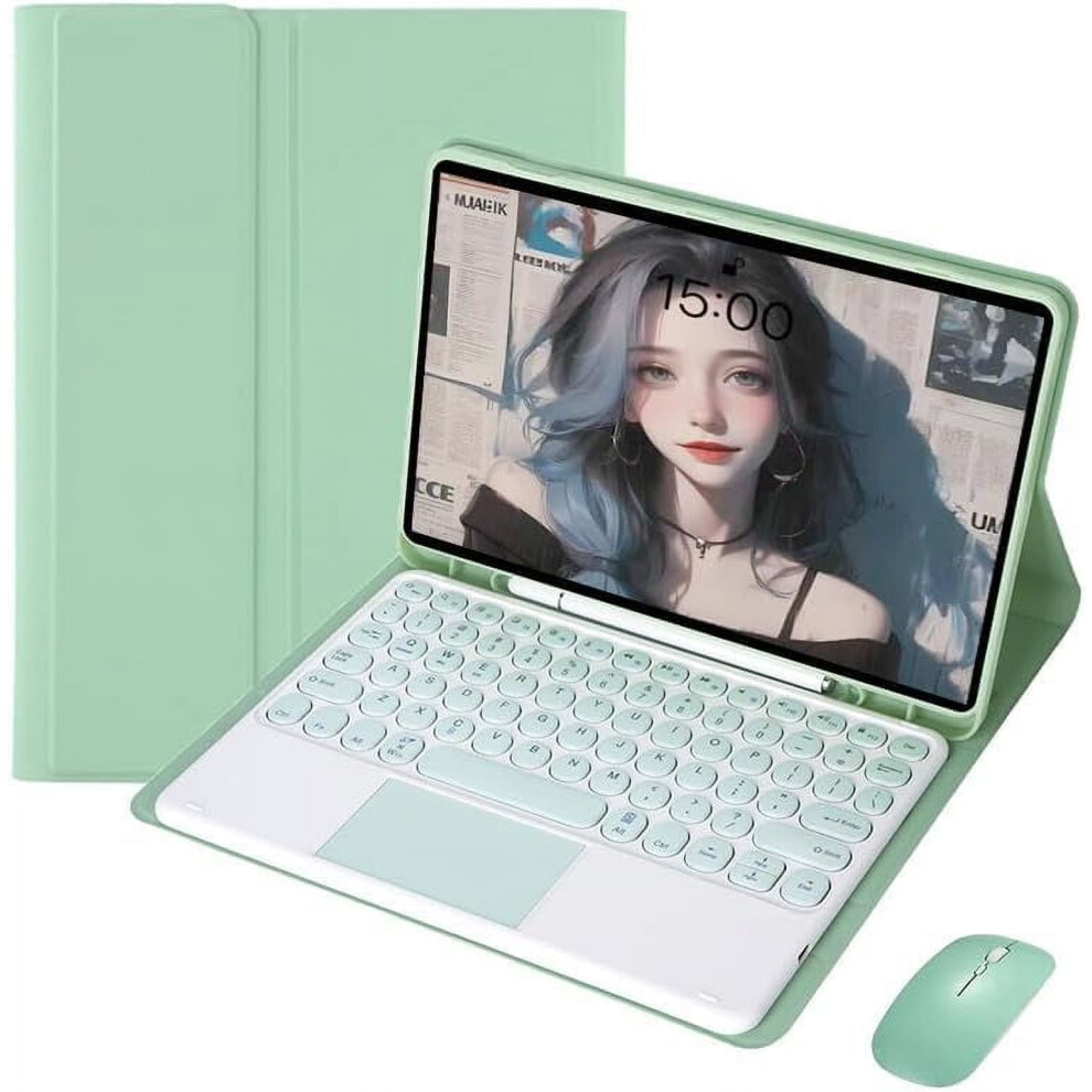 Slim Smart Stand Keyboard Case Compatible With Xiaomi Redmi Pad 10.61" (2022), Detachable Rounded Keyboard & Touchpad, Auto Sleep Â Black 9448483414708