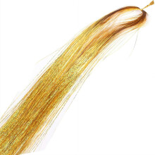 12 Pcs Heat Resistant Tinsel Hairs Extension Sparkling Fairy Glitter Hair Extension for New Year Christmas Party