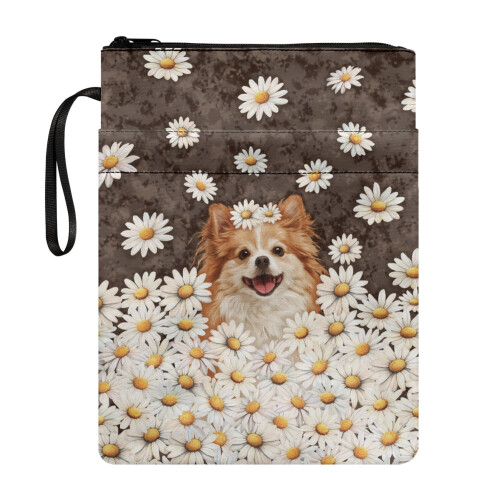 Τσάντα δώρου Chihuahua Daisy Field 1 τεμάχιο, τσάντα θήκης για τη Βίβλο 8,66x11,42, θήκη βιβλίων