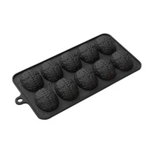 Halloween Skeleton Brain Silicone Mold, 10-Cavity for Cake, Cupcake, Candy, Jelly, Ice – Spooky Baking Decor, Compatible with Themed Parties