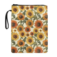 Copertine per libri, custodia per il trasporto di copertine per libri con cerniera, riutilizzabile, leggera con borsa porta libri 8,66x11,42